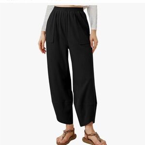 Women's Black Wide-Leg Pants